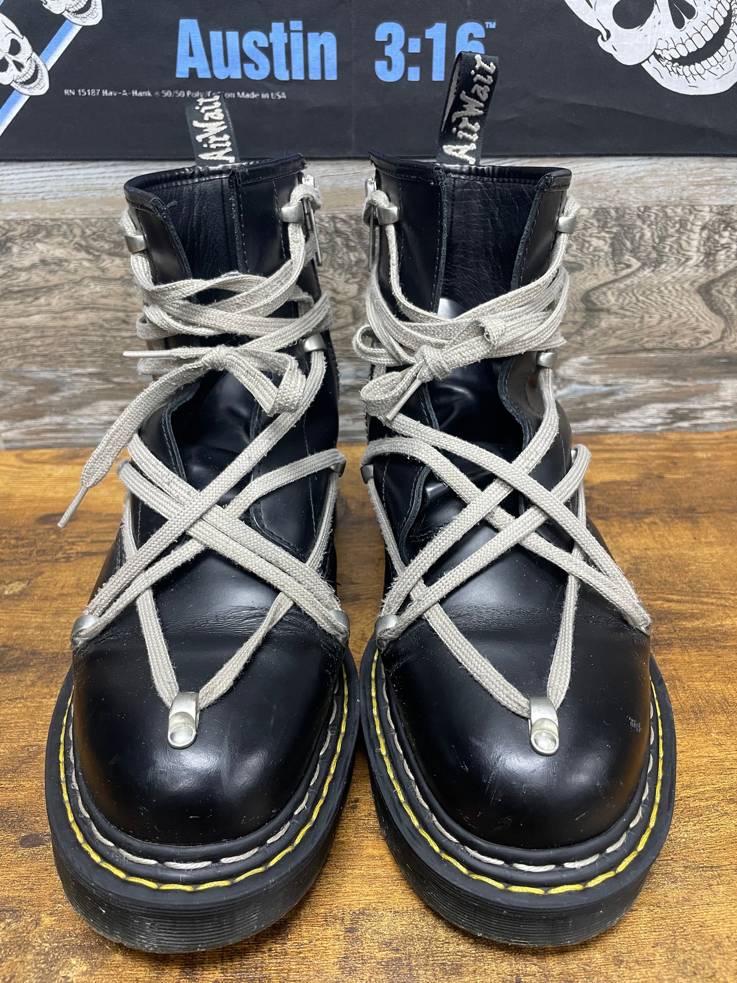 9-Dr. Martens Rick Owens 1460 Bex Leather Boot