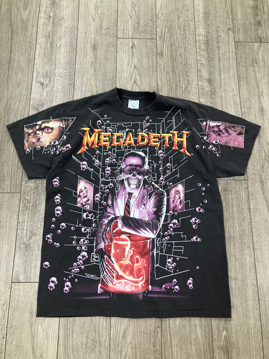 XL-1991 Megadeath Rust in Peace Hangar 18 Tee