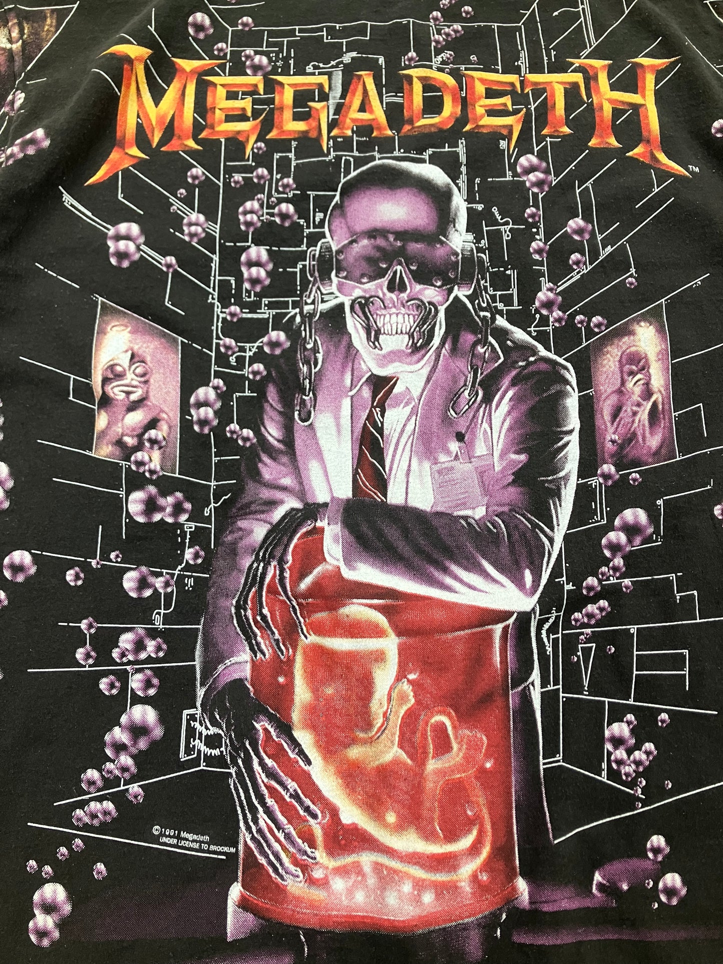 XL-1991 Megadeath Rust in Peace Hangar 18 Tee