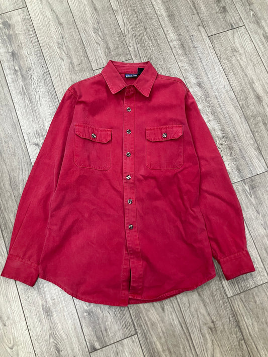 M-Patagonia Red Button Up Shirt
