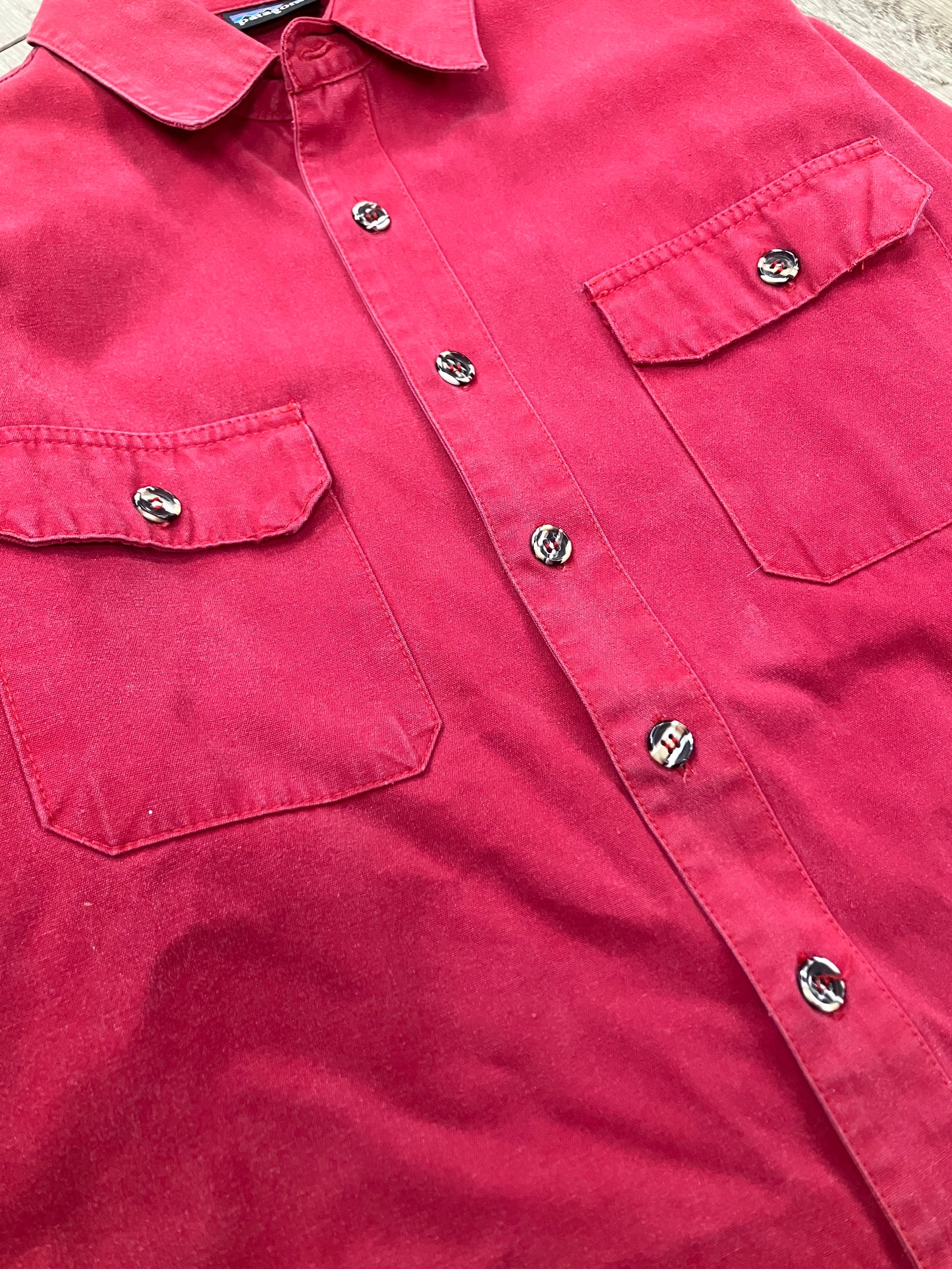 M-Patagonia Red Button Up Shirt