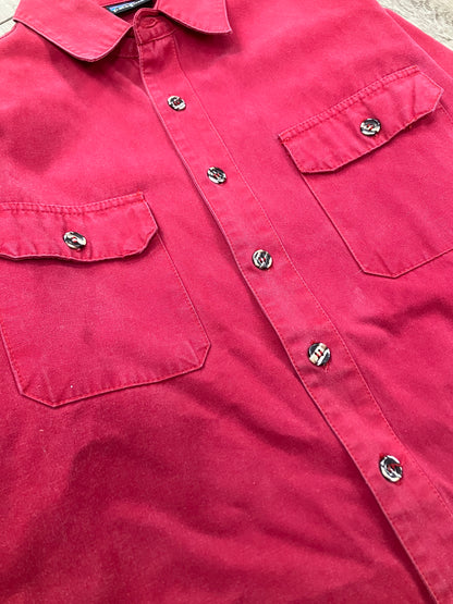 M-Patagonia Red Button Up Shirt