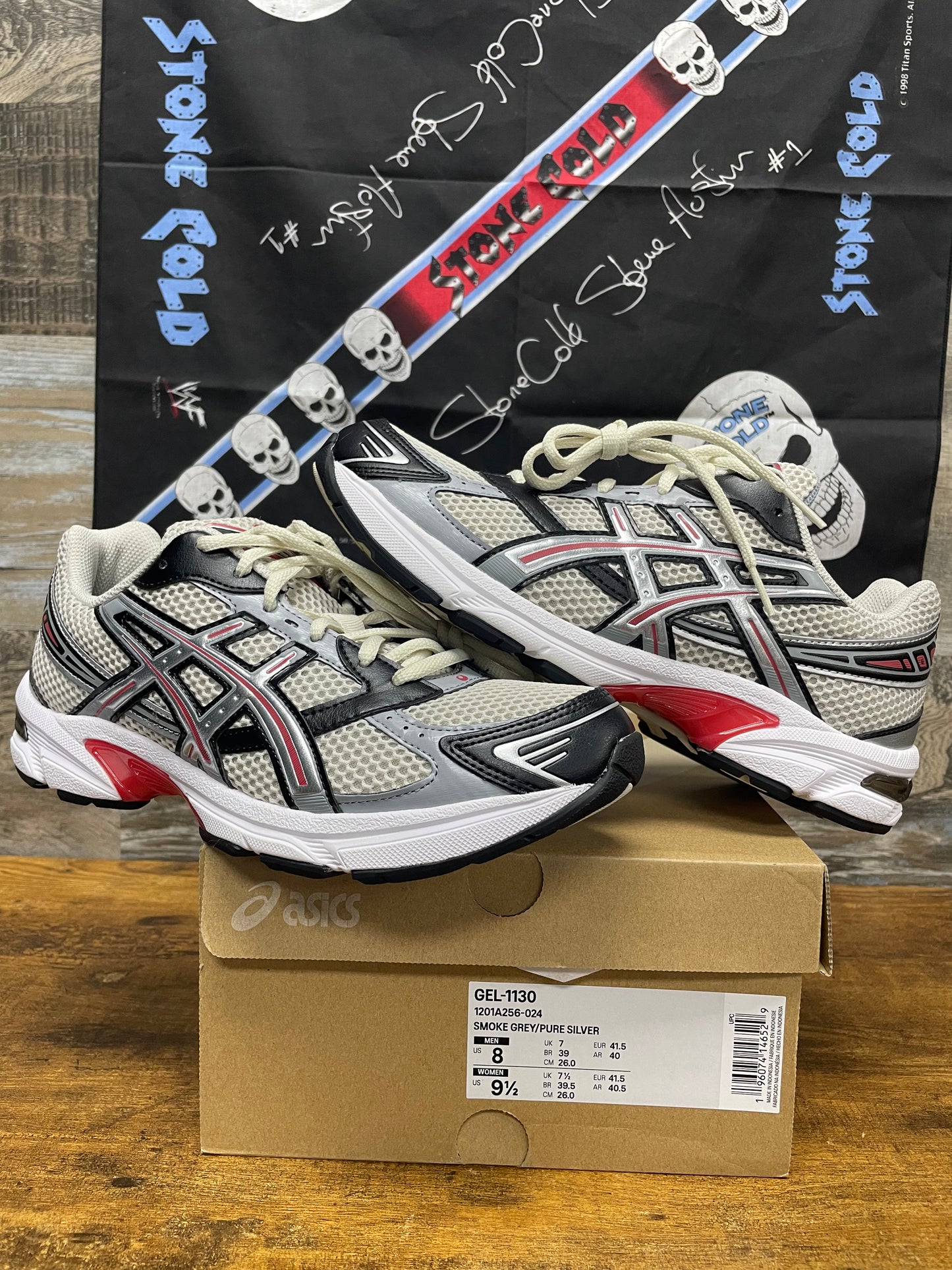 8 - ASICS Gel 1130 Smoke Grey Pure Silver