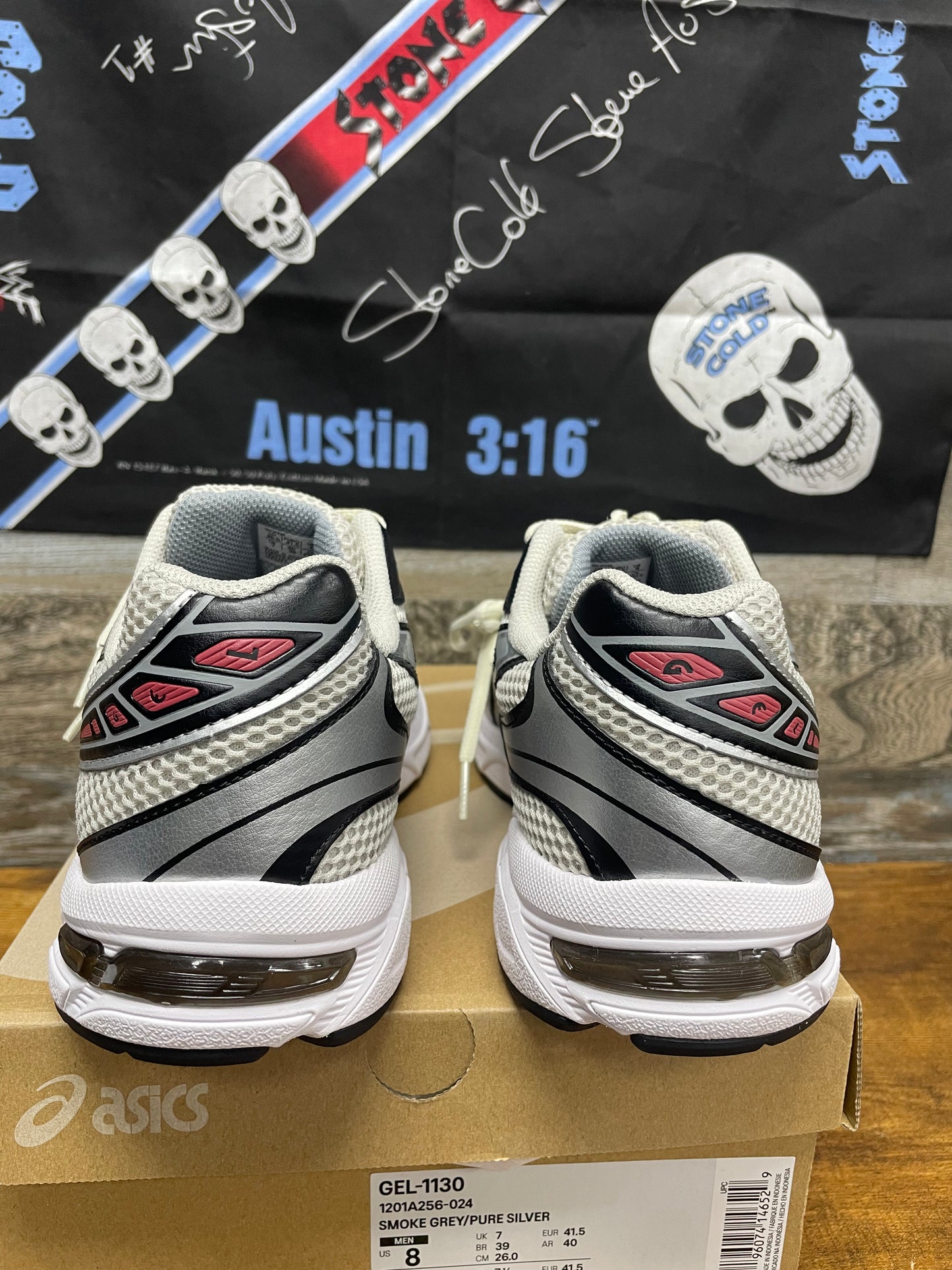 8 - ASICS Gel 1130 Smoke Grey Pure Silver
