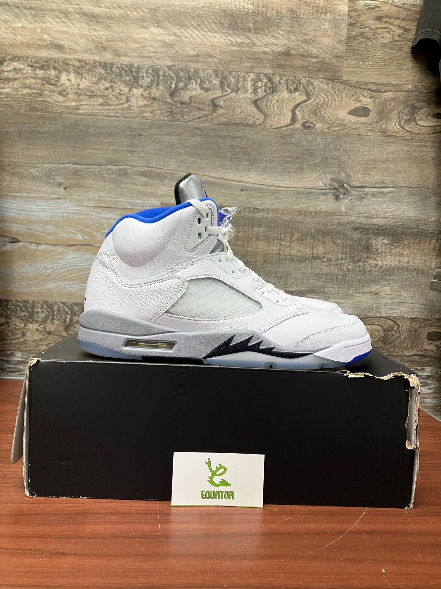 Jordan 5 Retro White Stealth Size 13