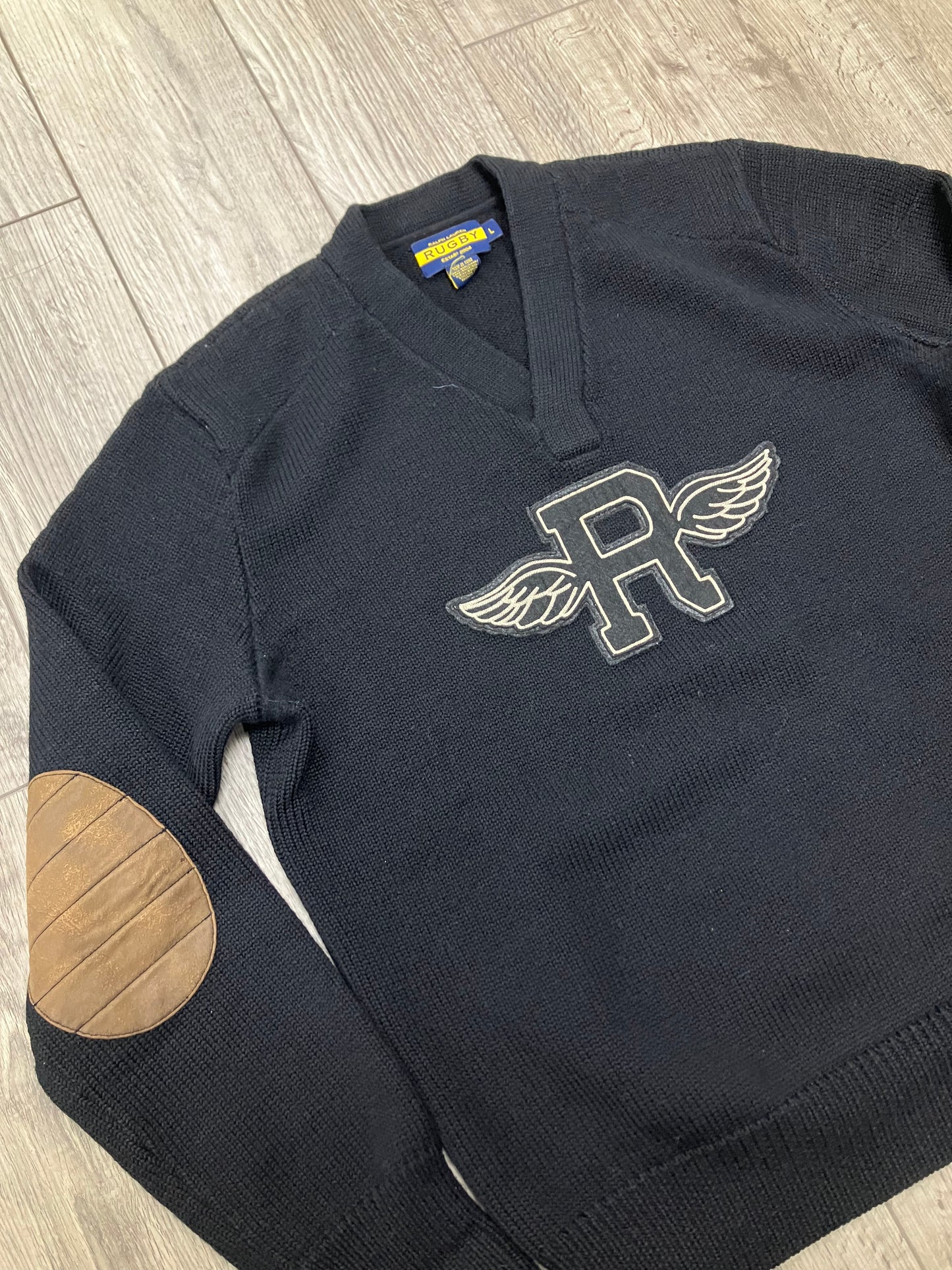 L-Ralph Lauren Rugby Wool R-wing Sweater