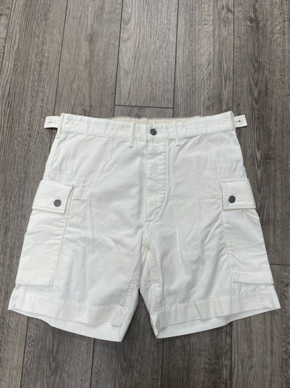 32-RRL White Regiment Ripstop Cargo Shorts