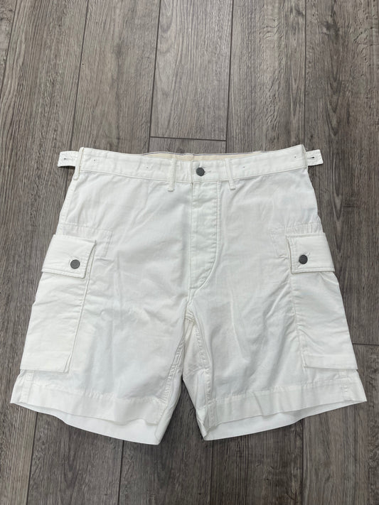 32-RRL White Regiment Ripstop Cargo Shorts