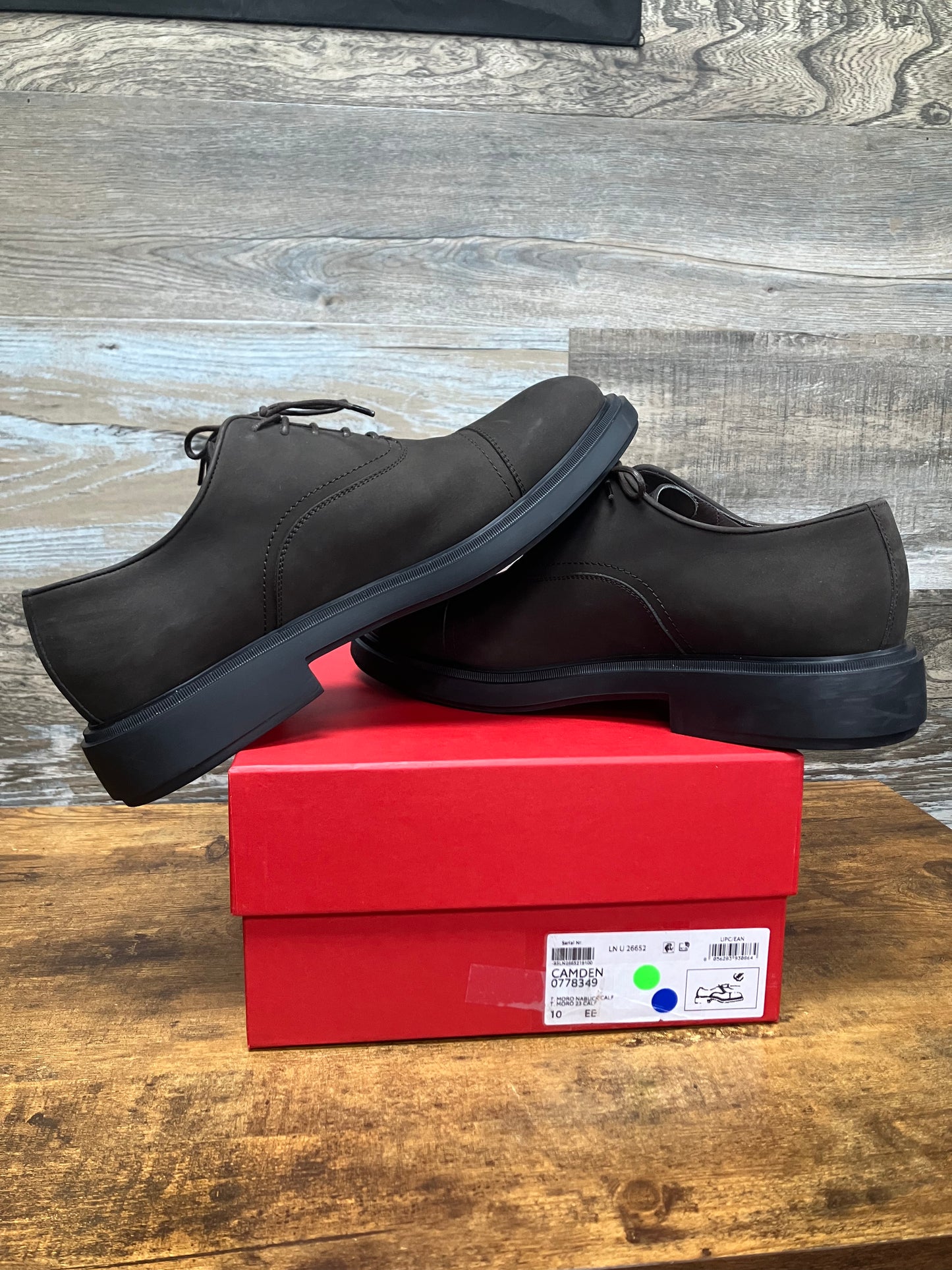 10/11-Ferragamo Camden Suede toe Oxford Shoe