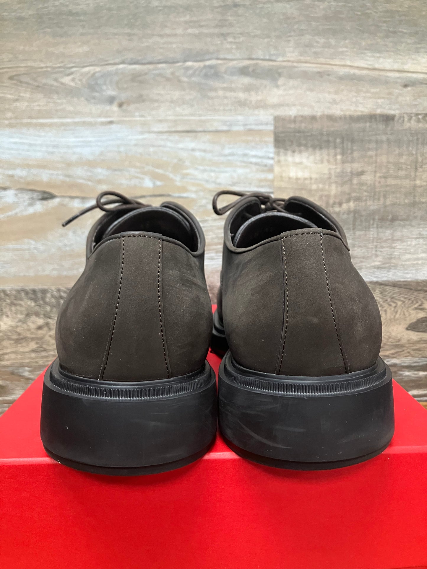 10/11-Ferragamo Camden Suede toe Oxford Shoe