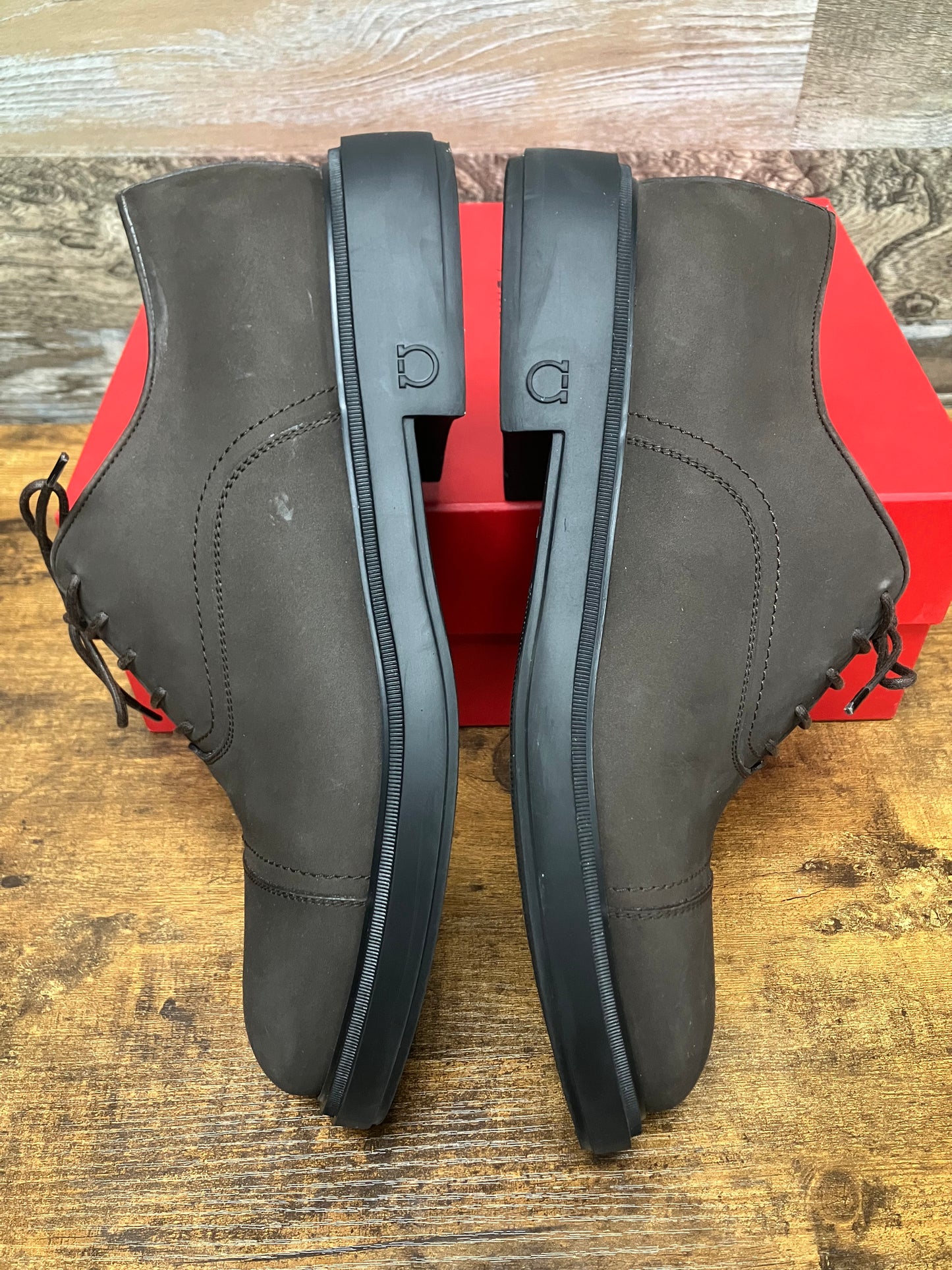 10/11-Ferragamo Camden Suede toe Oxford Shoe