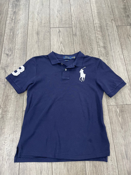 M(10-12)-Polo Ralph Lauren Navy Big Pony Polo