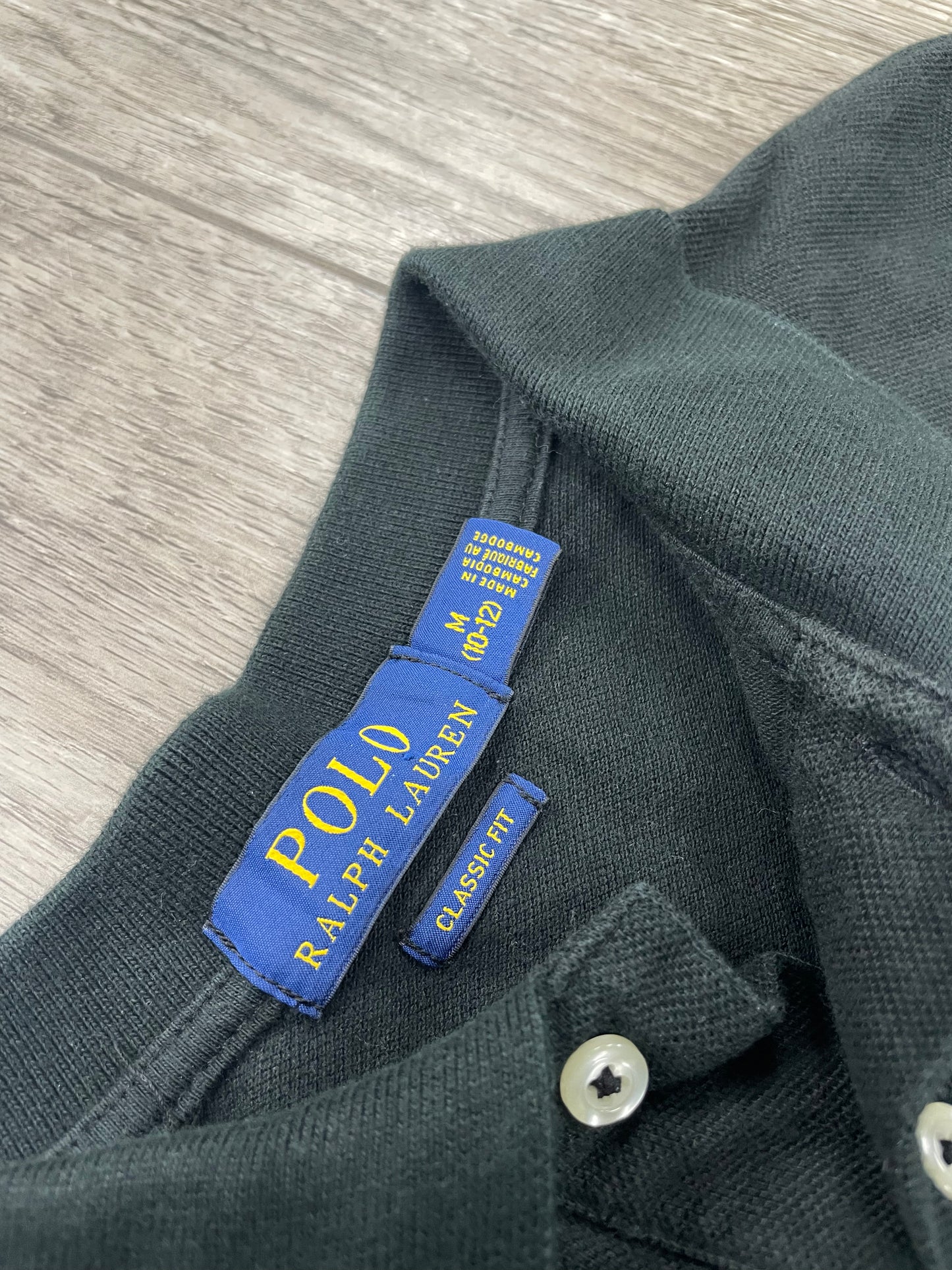 M(10-12)-Polo Ralph Lauren Black Big Pony Polo