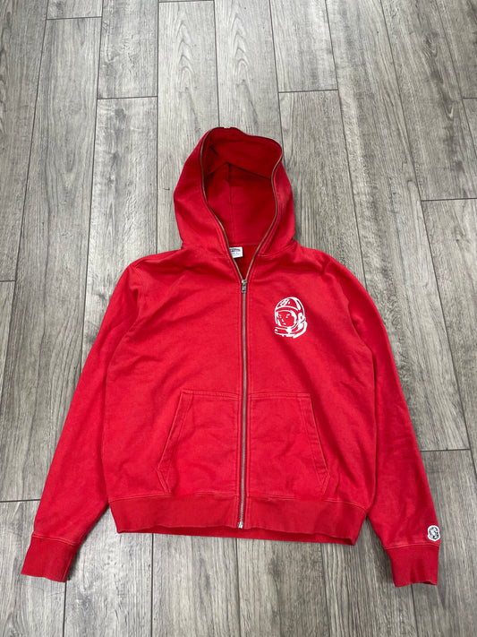 S-Billionaire Boys Club BBC Helmet Full Zip Red Hoodie