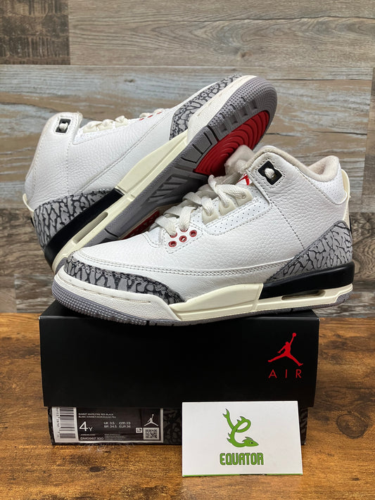 Jordan 3 Retro White Cement Reimagined GS Size 4y