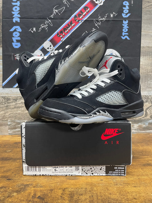 Jordan 5 Retro Black Metallic Reimagined GS Size 5.5Y