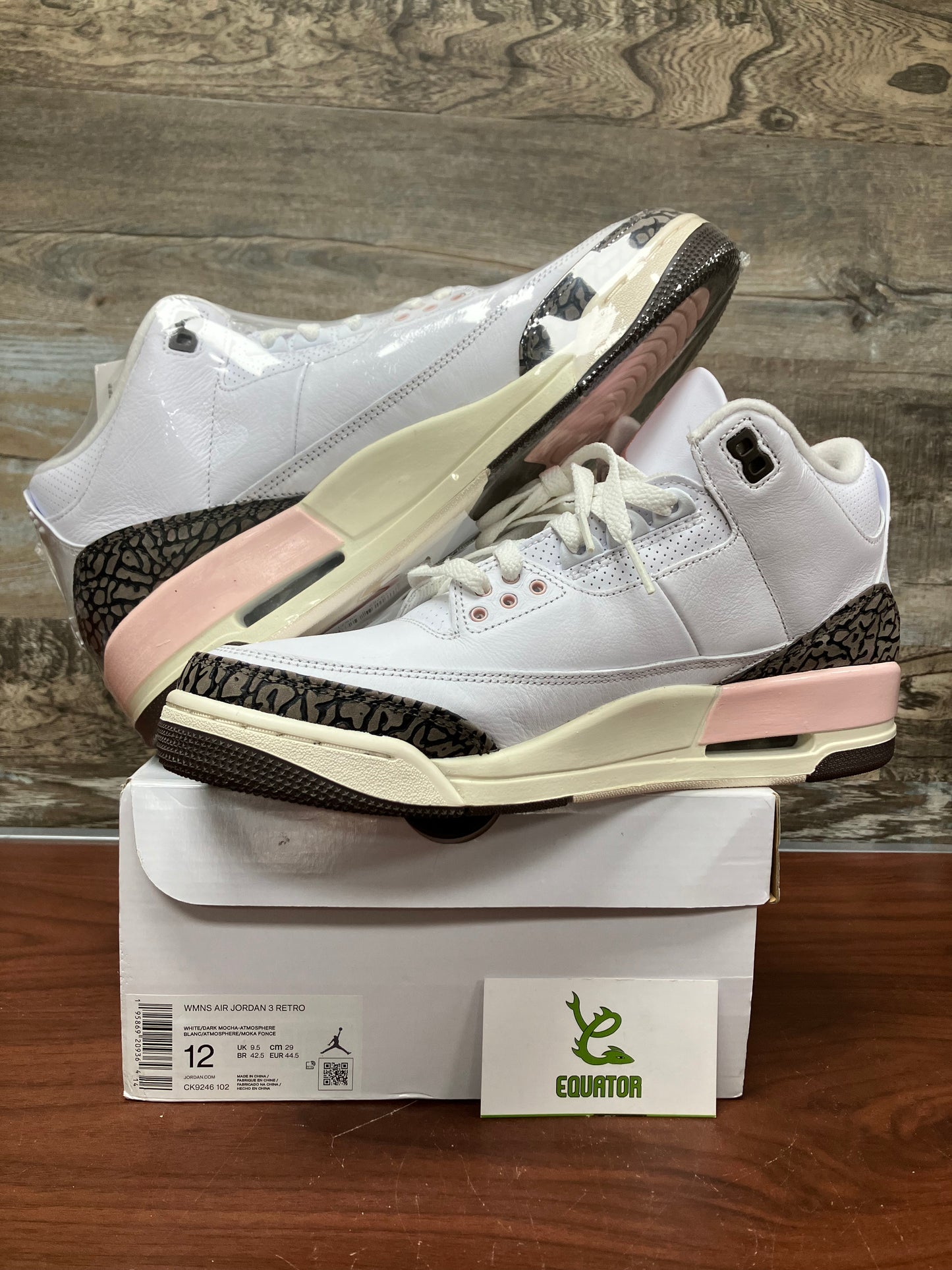 Jordan 3 Retro Neapolitan Dark Mocha Size 12W/10.5M