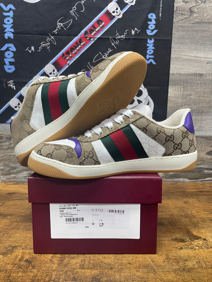 Gucci Screener GG Canvas Sneakers Size 7.5 UK/8.5 US