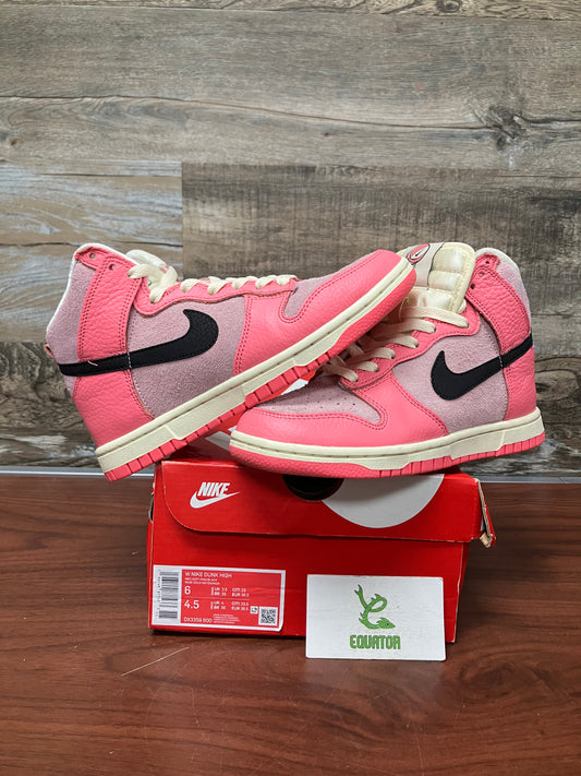 Nike Dunk High Hoops Pack Pink Size 6W