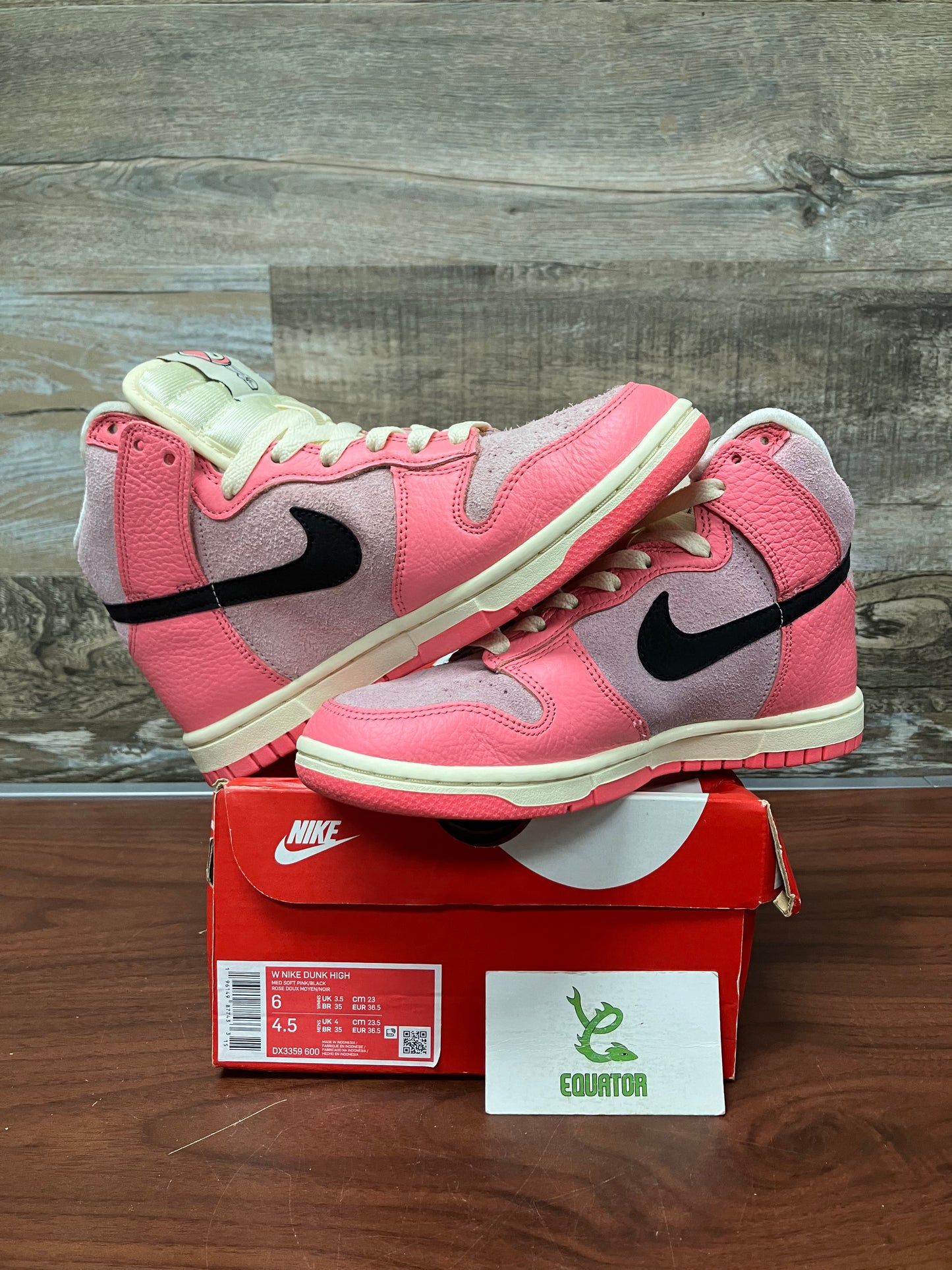 Nike Dunk High Hoops Pack Pink Size 6W