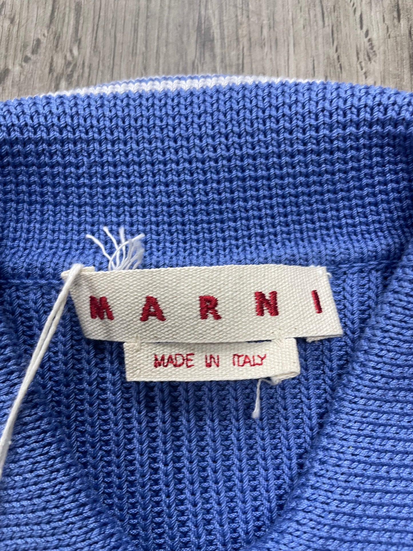 Marni 5 Gauge Fisherman Polo Shirt Size 50/M