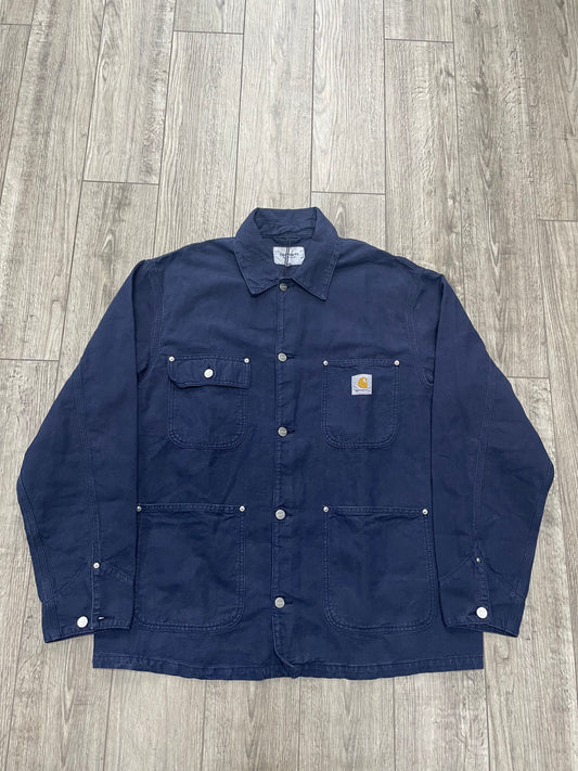 Carhartt WIP Walter Dark Navy Chore Coat Size XL