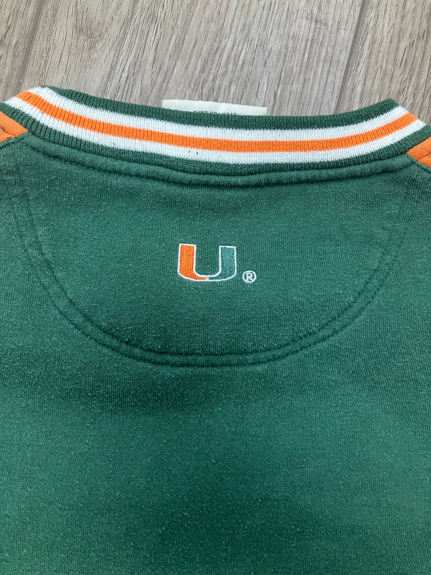 L-Vintage University of Miami Hurricanes Crewneck