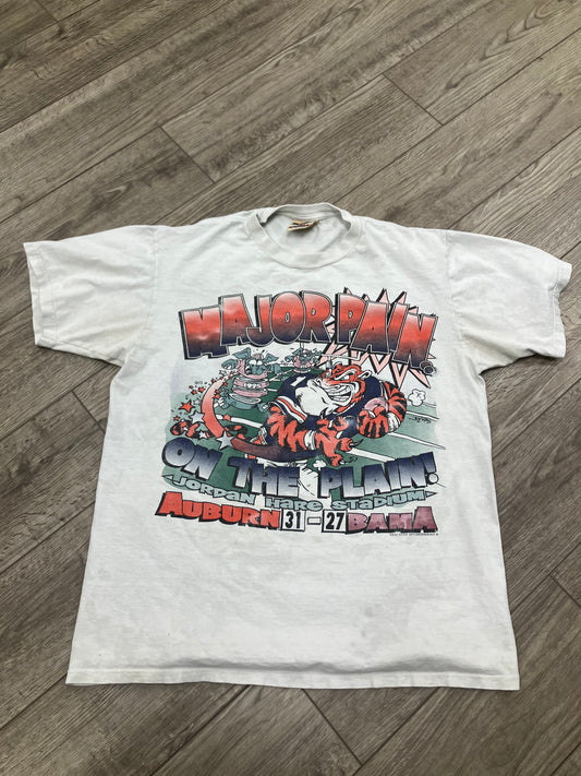 L-Vintage Auburn VS Alabama Major Pain Tee