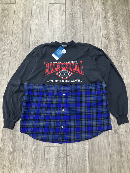 2-Balenciaga Hybrid Flannel Longsleeve shirt