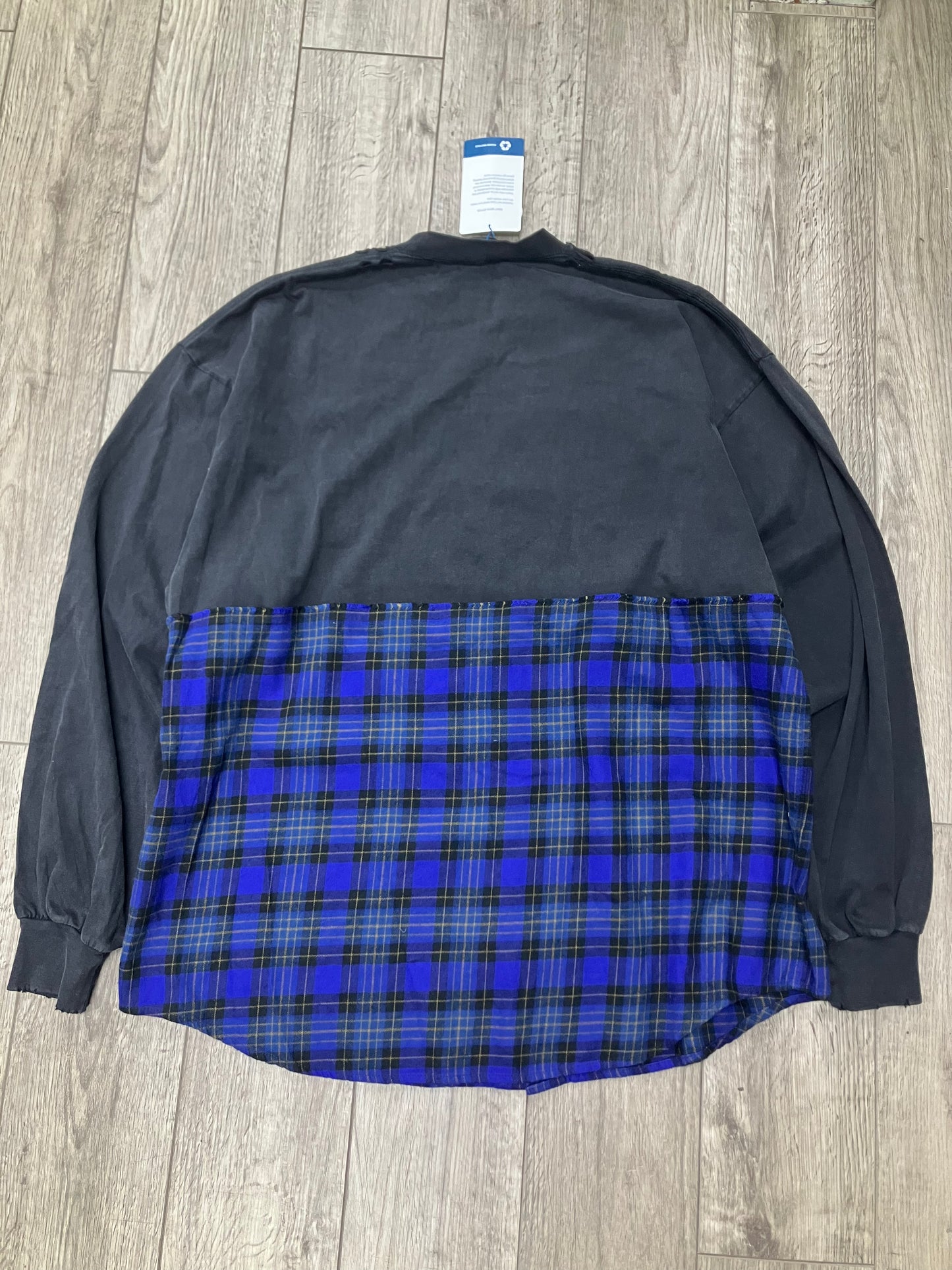 2-Balenciaga Hybrid Flannel Longsleeve shirt