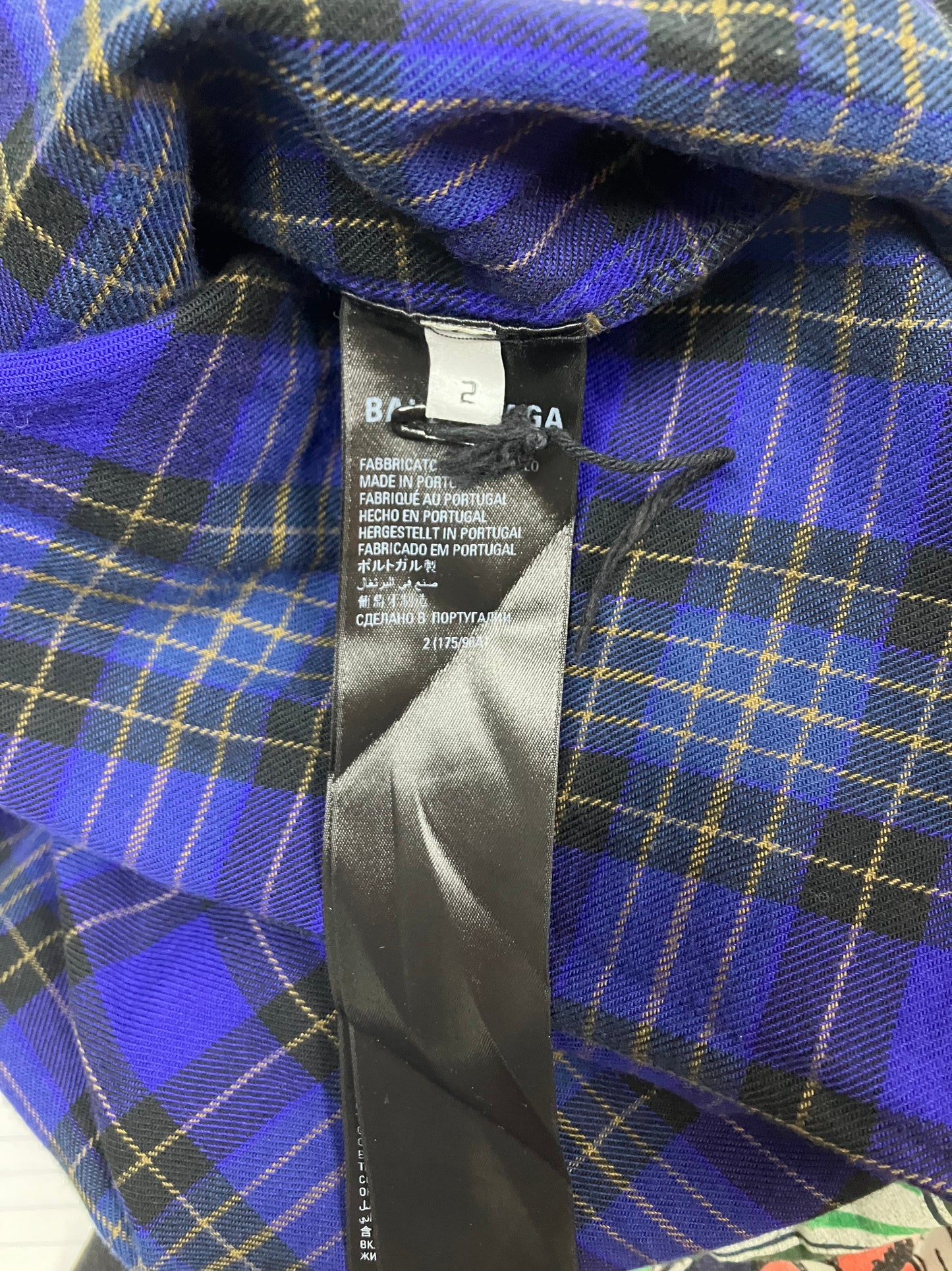 2-Balenciaga Hybrid Flannel Longsleeve shirt