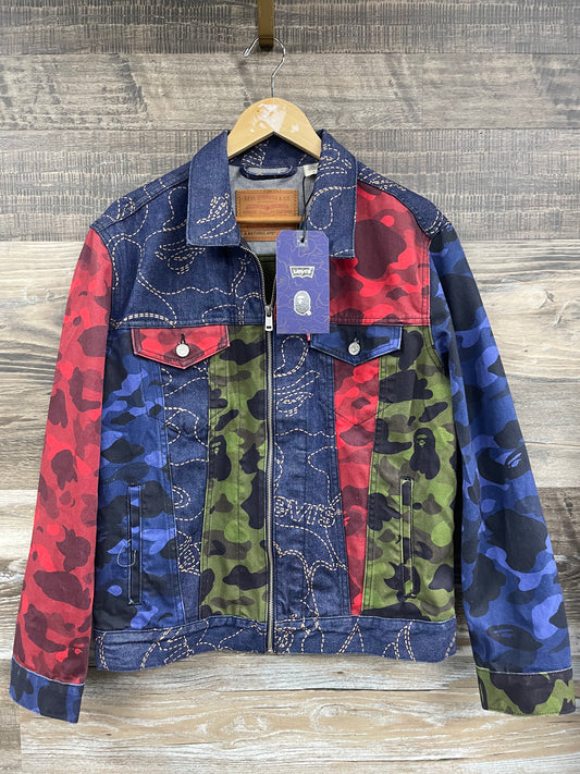 M - Bape x Levi's Multicolor Camo Trucker Jacket