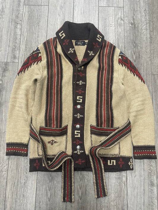 M - RRL Belted Jacquard Knit Ranch Cardigan