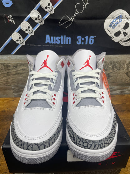 8.5 - Air Jordan 3 Fire Red