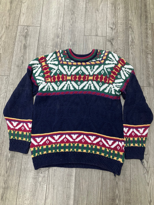 L-Vintage Chaps Multicolor Knit Sweater