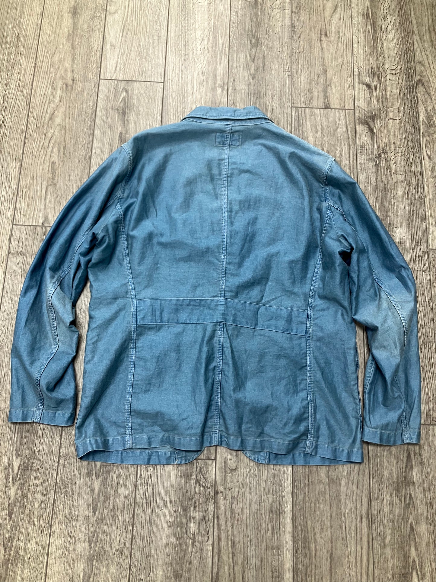 L-Ralph Lauren RRL/Double RL Light Denim Blazer Jacket