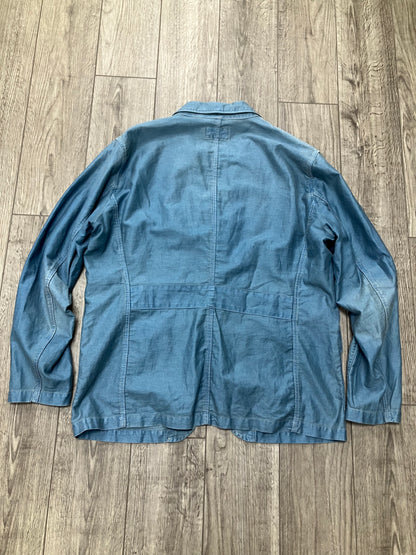 L-Ralph Lauren RRL/Double RL Light Denim Blazer Jacket