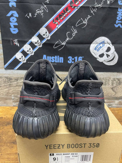 9.5 - adidas Yeezy Boost 350 V2 Low Black Non-Reflective