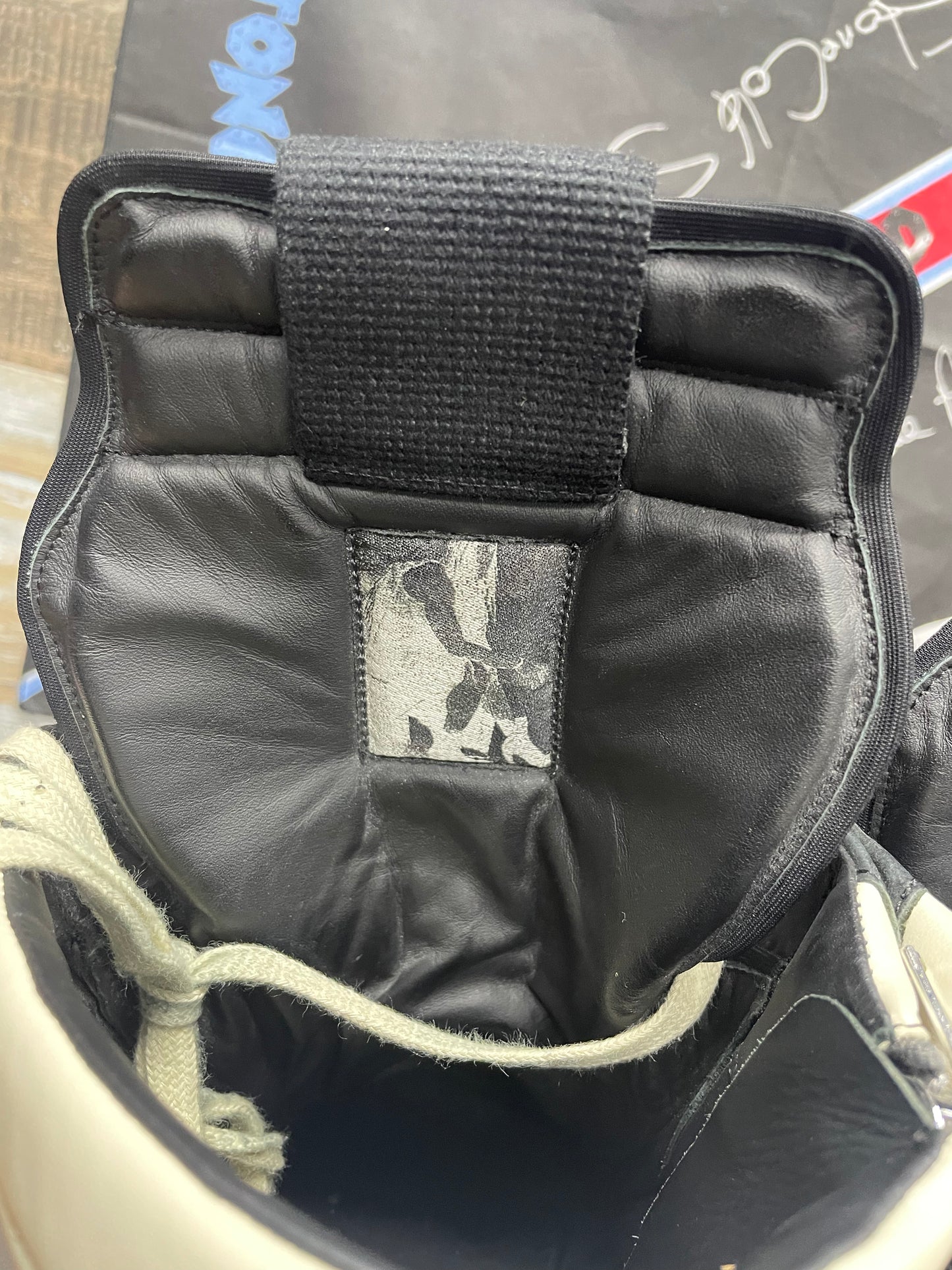 46/13-Rick Owens Geobasket Black Milk Sneakers
