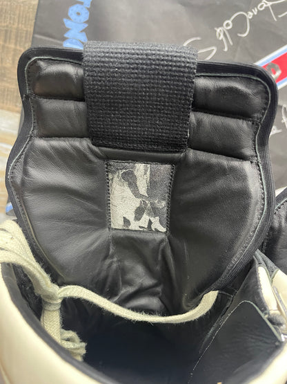46/13-Rick Owens Geobasket Black Milk Sneakers