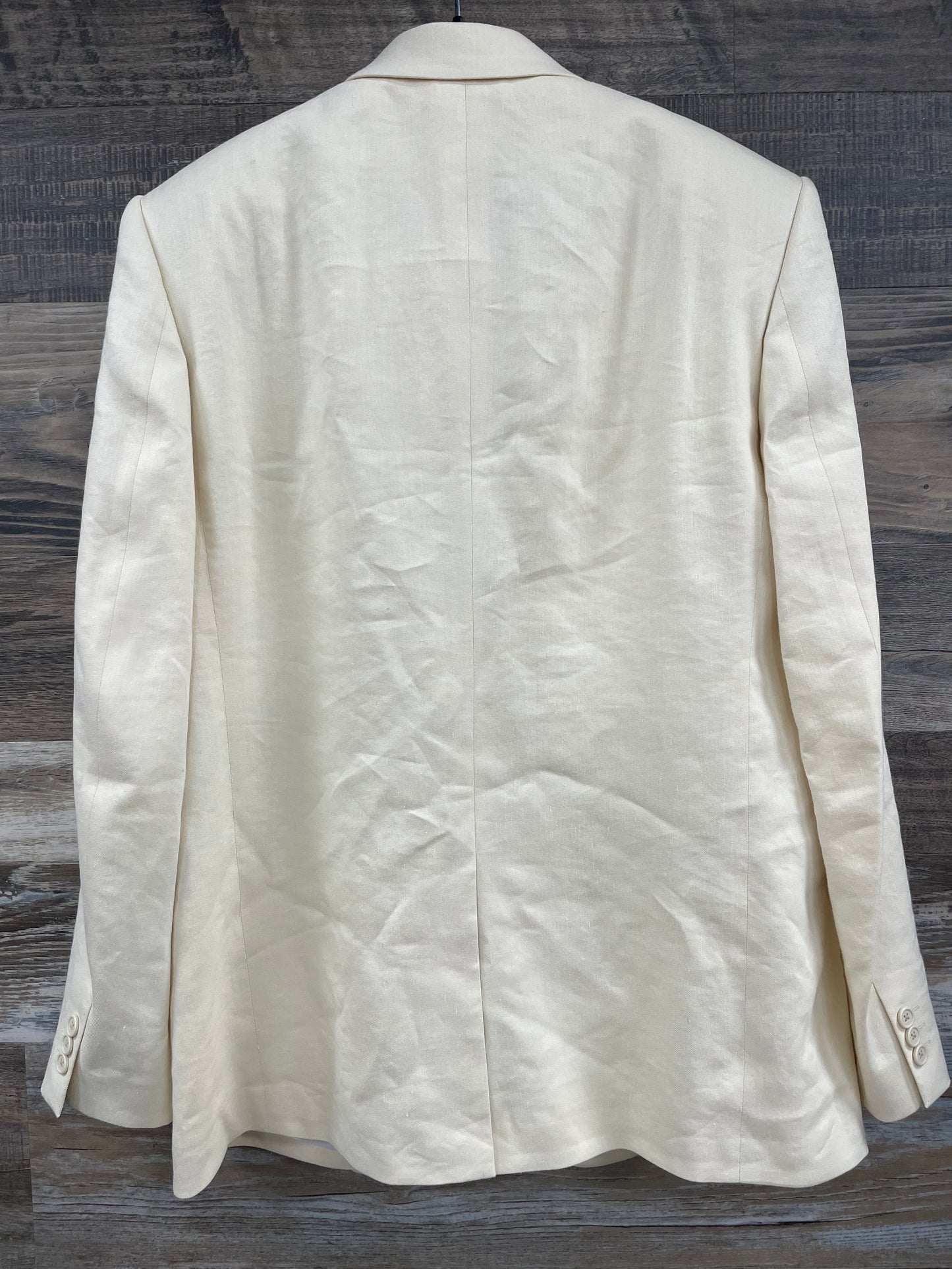 42 - Helmut Lang Beige 2 Button Blazer Linen