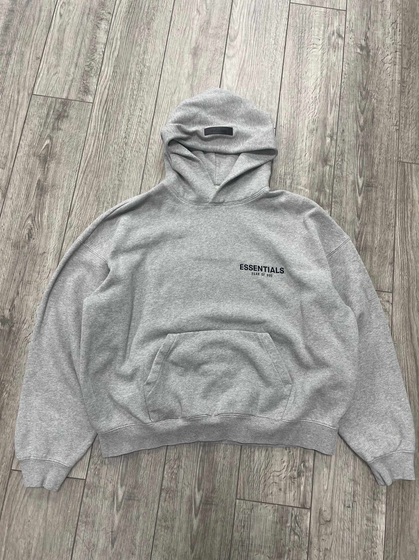 M - Fear Of God Essentials Grey Pullover Hoodie