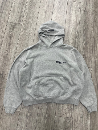M - Fear Of God Essentials Grey Pullover Hoodie