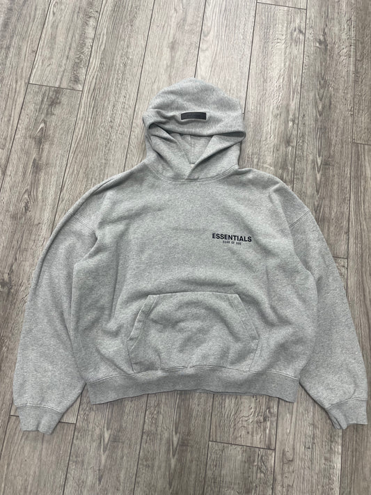 M - Fear Of God Essentials Grey Pullover Hoodie
