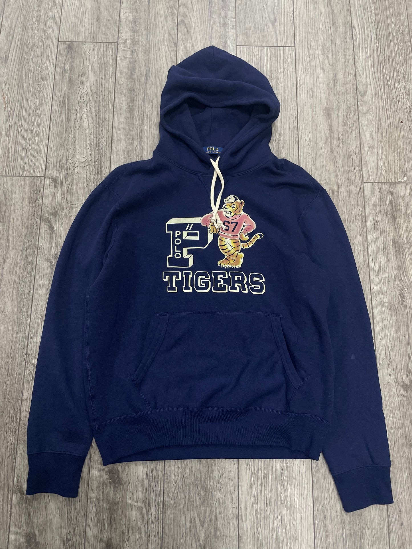 L - Polo Ralph Lauren Navy Fleece Tigers Hoodie