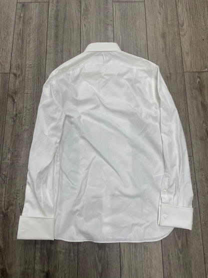 15.5/M - Purple Label Ralph Lauren Pleated French Cuff Tuxedo Dress Shirt
