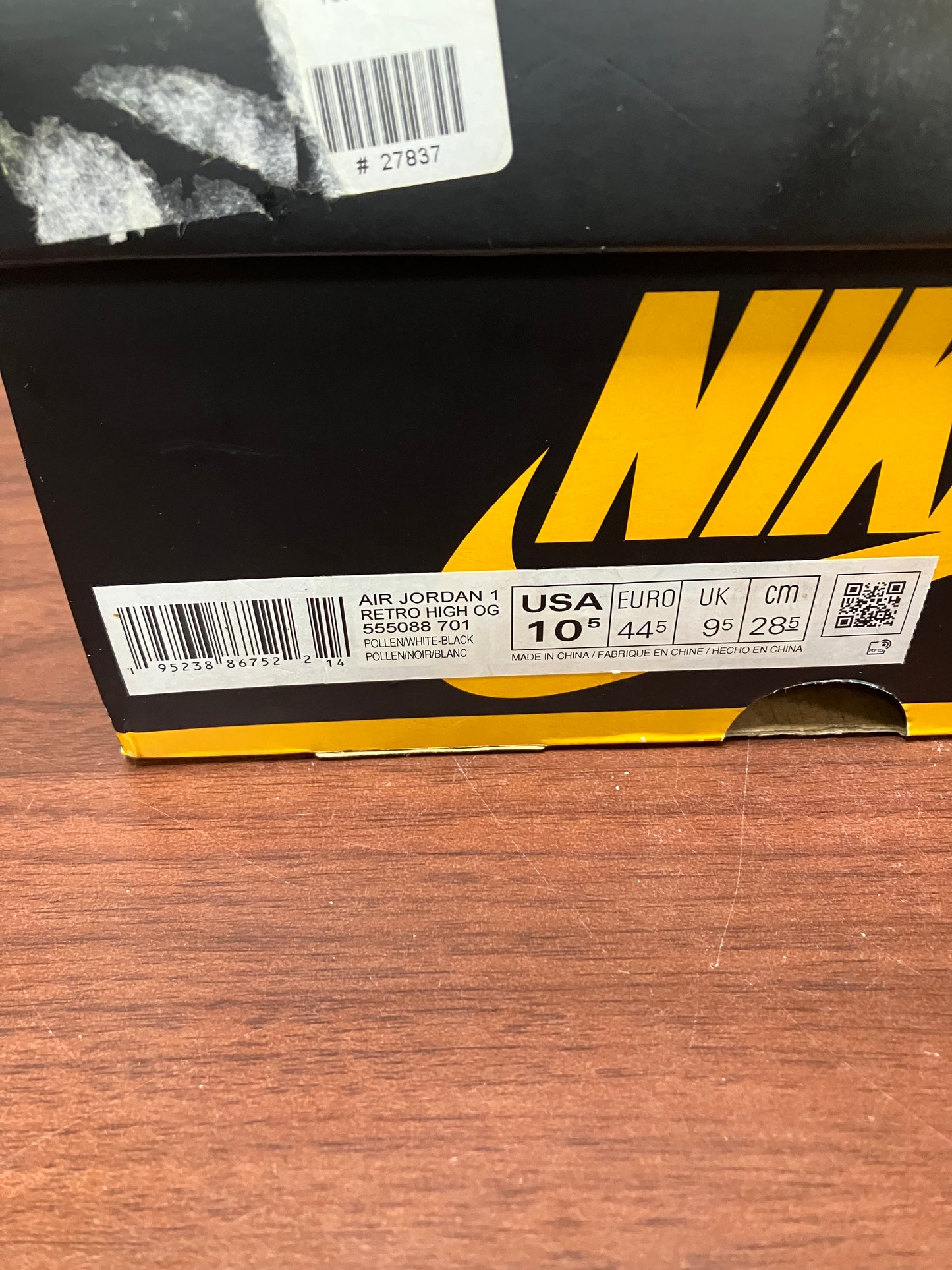 Jordan 1 Retro High Pollen Size 10.5