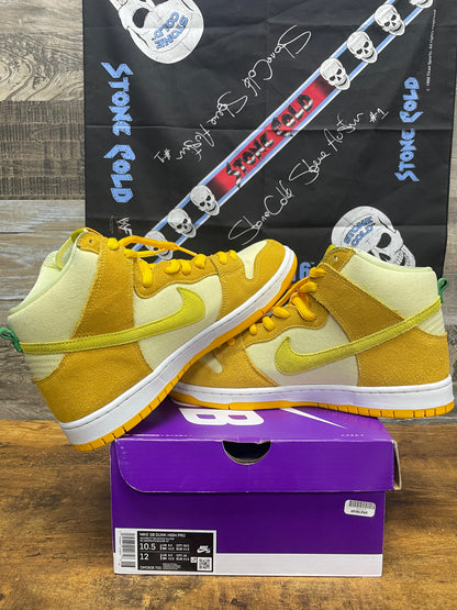 10.5 - Nike Dunk SB High Fruity Pack - Pineapple