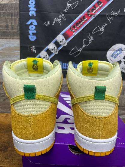 10.5 - Nike Dunk SB High Fruity Pack - Pineapple