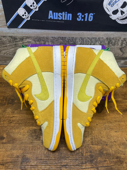 10.5 - Nike Dunk SB High Fruity Pack - Pineapple